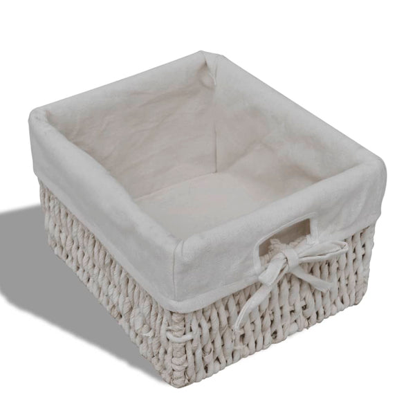 vidaXL Chest of Drawers with 3 Baskets White