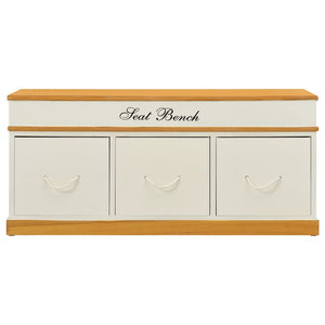 vidaXL Storage Bench Shoe Cabinet Hallway Bench