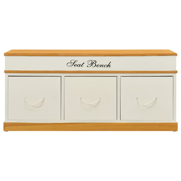 vidaXL Storage Bench Shoe Cabinet Hallway Bench