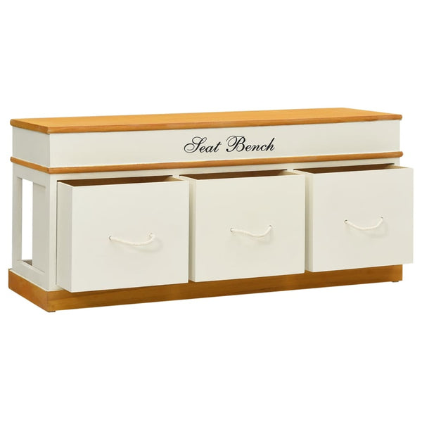vidaXL Storage Bench Shoe Cabinet Hallway Bench