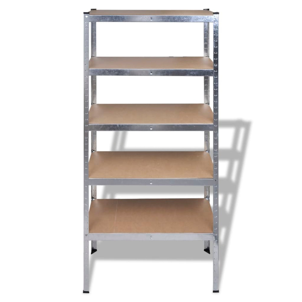 5x Boltless Shelf Unit Storage Rack Heavy Duty Shelf Workshop Shelf