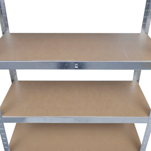 5x Boltless Shelf Unit Storage Rack Heavy Duty Shelf Workshop Shelf