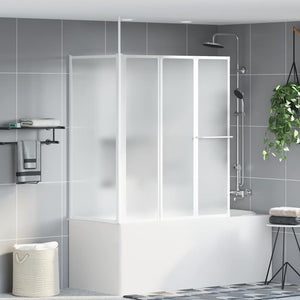 Duschwand L-Form 70x120x137 cm 4-teilig Faltbar