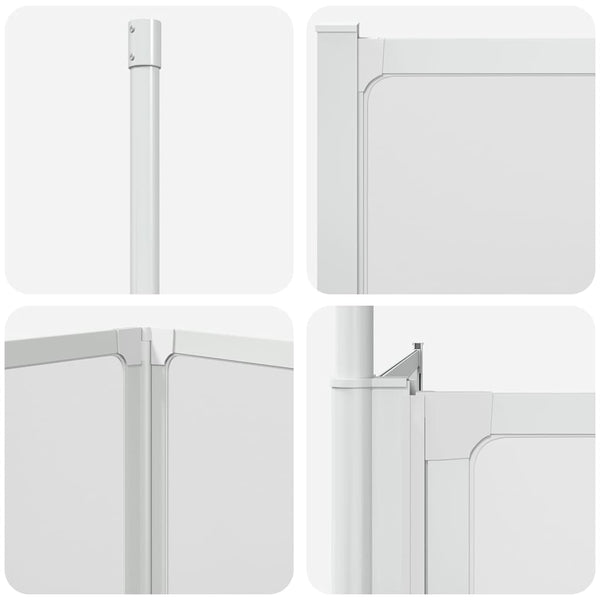 Duschwand L-Form 70x120x137 cm 4-teilig Faltbar