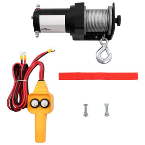 vidaXL 12 V Electric Winch 907 kg Cable Remote Control