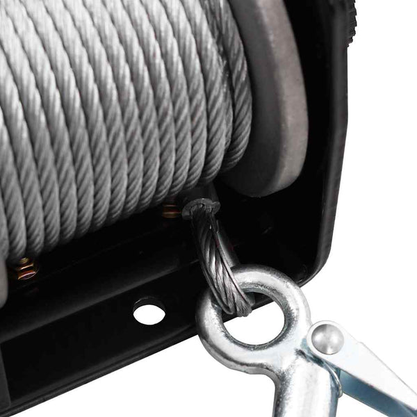 vidaXL 12 V Electric Winch 907 kg Cable Remote Control