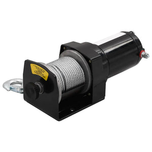vidaXL 12 V Electric Winch 1360 kg + Mounting Plate Remote Control