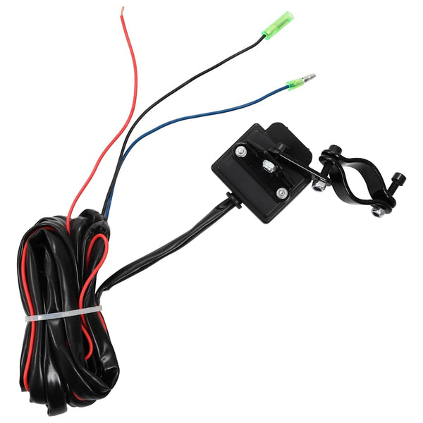 vidaXL 12 V Electric Winch 1360 kg + Mounting Plate Remote Control