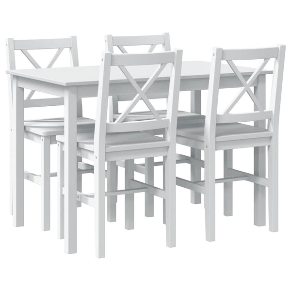 vidaXL 5-piece Dining Set White