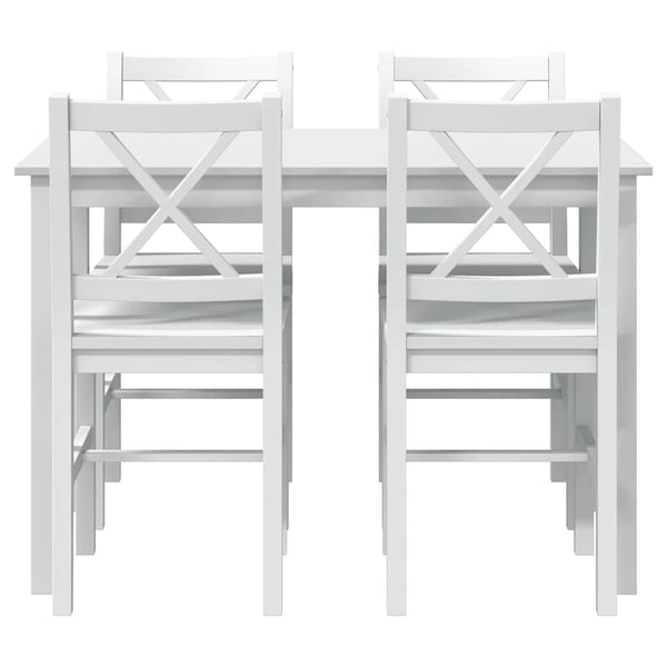 vidaXL 5-piece Dining Set White