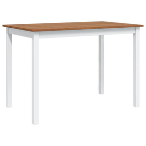vidaXL 5-Piece Dining Set Brown and White