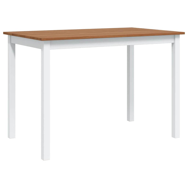 vidaXL 5-Piece Dining Set Brown and White