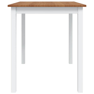 vidaXL 5-Piece Dining Set Brown and White