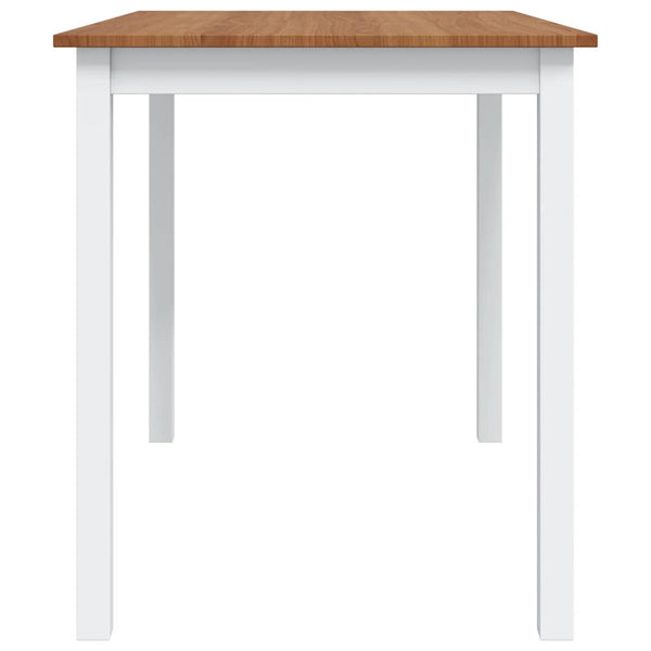 vidaXL 5-Piece Dining Set Brown and White