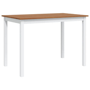 vidaXL 5-Piece Dining Set Brown and White