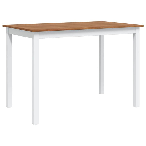 vidaXL 5-Piece Dining Set Brown and White