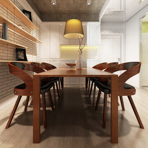 vidaXL Dining Chairs 6 pcs Brown Faux Leather
