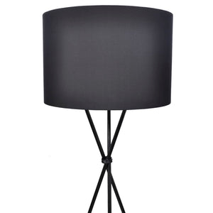 Floor lamp with lampshade tall stand Black
