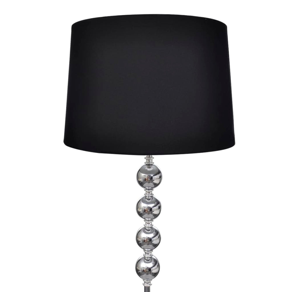 vidaXL Floor Lamp with 4-Sphere Decorative Element Black
