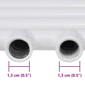 Towel Radiator Hot Water Straight 500x764 mm