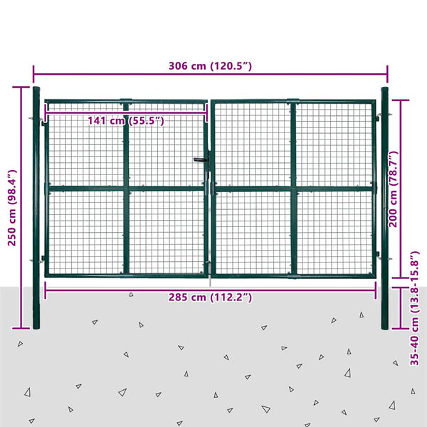 vidaXL Garden Trellis for Gates, Fences, Doors, and Walls 300 x 200 cm