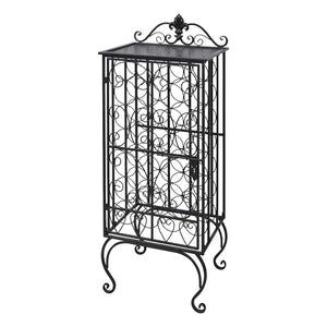 vidaXL 28-Bottle Metal Wine Rack