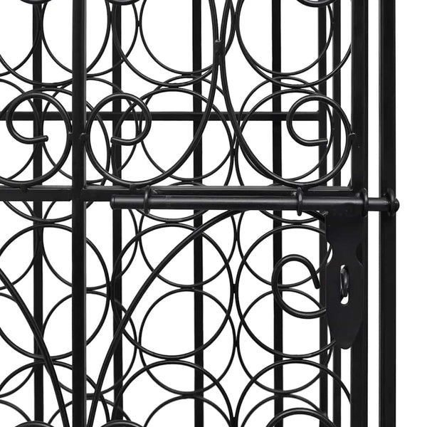 vidaXL 28-Bottle Metal Wine Rack