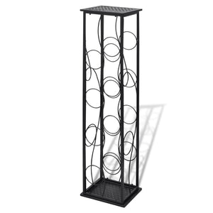 vidaXL Wine Rack for 8 Bottles Metal