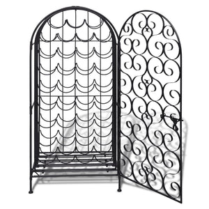 vidaXL Wine Rack for 35 Bottles Metal