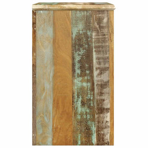 vidaXL Side Table with 1 Drawer & 1 Door Reclaimed Wood