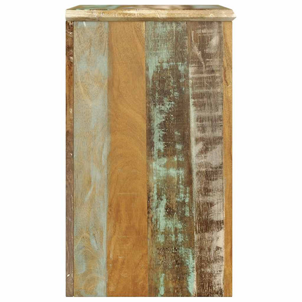 vidaXL Side Table with 1 Drawer & 1 Door Reclaimed Wood