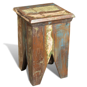 vidaXL Stool Reclaimed Solid Wood