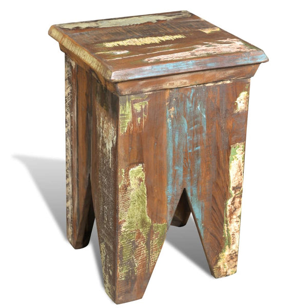 vidaXL Stool Reclaimed Solid Wood