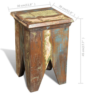vidaXL Stool Reclaimed Solid Wood