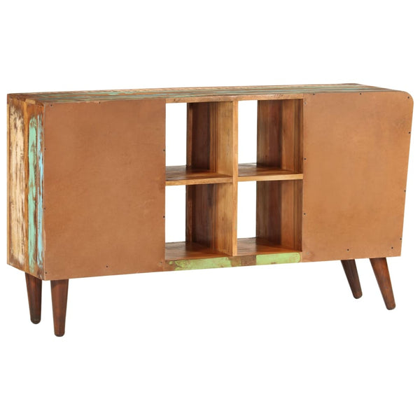 vidaXL Chest of Drawers Solid Wood 1 Door 4 Compartments and 3 Drawers