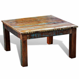 vidaXL Square Coffee Table Reclaimed Wood
