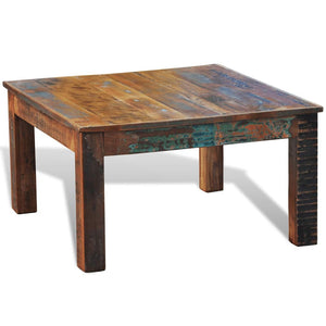 vidaXL Square Coffee Table Reclaimed Wood