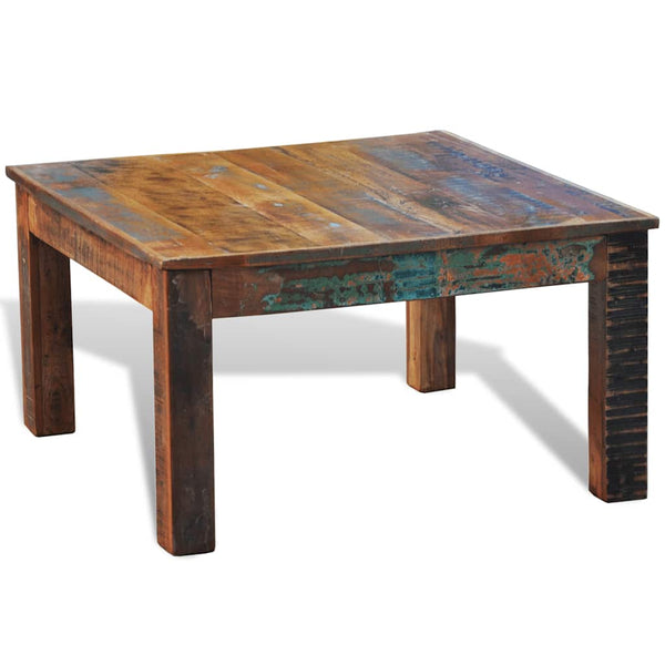 vidaXL Square Coffee Table Reclaimed Wood