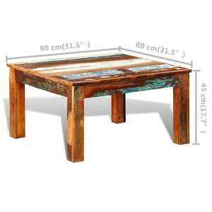 vidaXL Square Coffee Table Reclaimed Wood