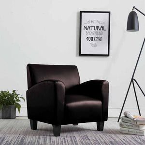 vidaXL Armchair Dark Brown Faux Leather