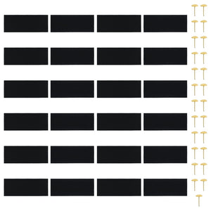 vidaXL Magnetic Fly Screen Door Curtain 2 pcs Black 210x100 cm