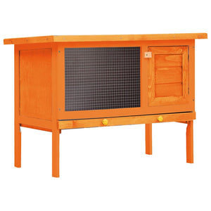 Rabbit Hutch Small Animal House Rabbit Cage 1 Level Wood