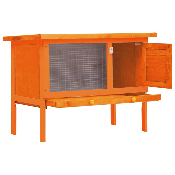 Rabbit Hutch Small Animal House Rabbit Cage 1 Level Wood