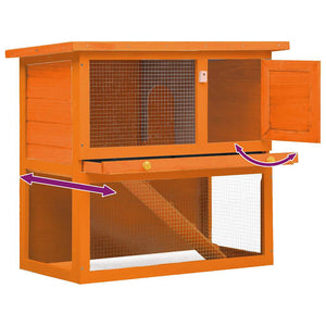 Rabbit Hutch Small Animal House Bunny Hutch 1 Door Wood