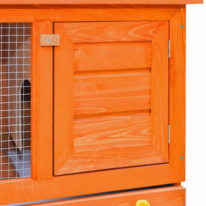 Rabbit Hutch Small Animal House Bunny Hutch 1 Door Wood