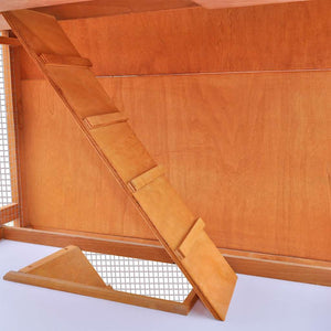 Rabbit Hutch Small Animal House 3-Tier Wood