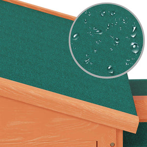 vidaXL Large Wooden Rabbit Hutch