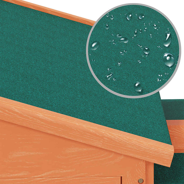 vidaXL Large Wooden Rabbit Hutch
