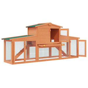 Large Rabbit Hutch Small Animal House Rabbit Pen with Roofs Wood