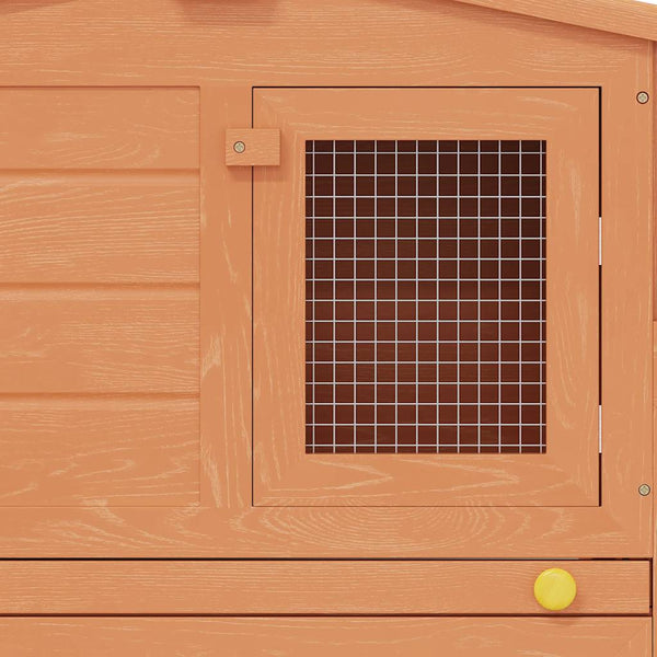 Large Rabbit Hutch Small Animal House Rabbit Pen with Roofs Wood